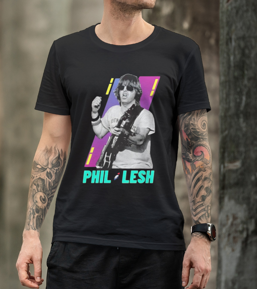 Phil Lesh Colorful Retro Style Grateful Dead Bassist Image T-Shirt
