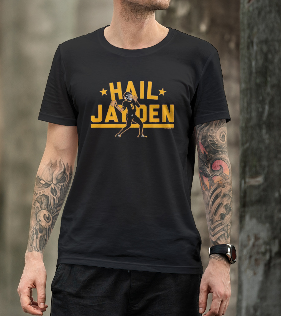Hail Jayden Daniels Football Washington Commanders T-Shirt