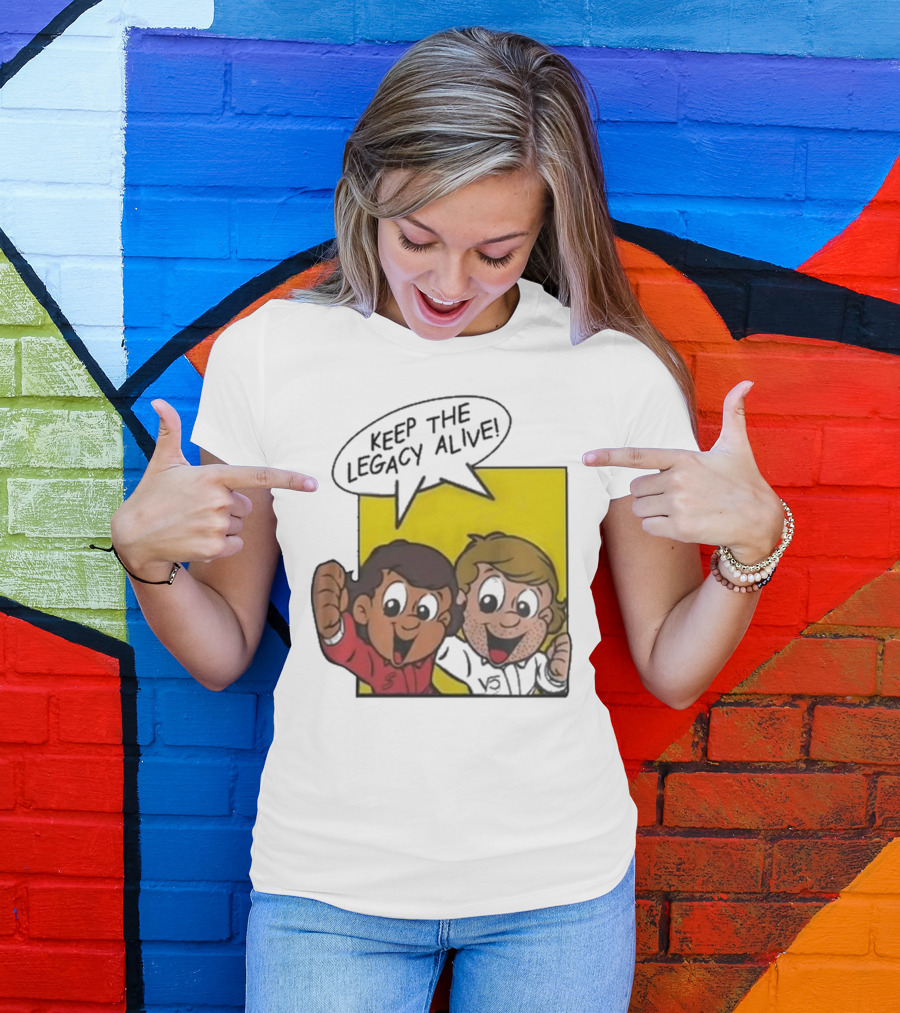 KEEP THE LEGACY ALIVE Boys Characters Speech Bubble T-Shirt
