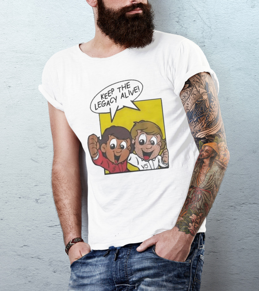 KEEP THE LEGACY ALIVE Boys Characters Speech Bubble T-Shirt