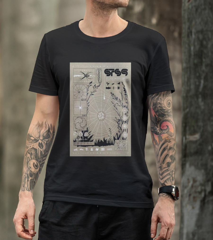 STS9 ACL Live At Moody Theater Austin Texas Spider Web Imagery October 31 November 1 T-Shirt