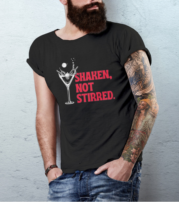 Rutgers Scarlet Knights Shaken Not Stirred Martini Basketball T-Shirt