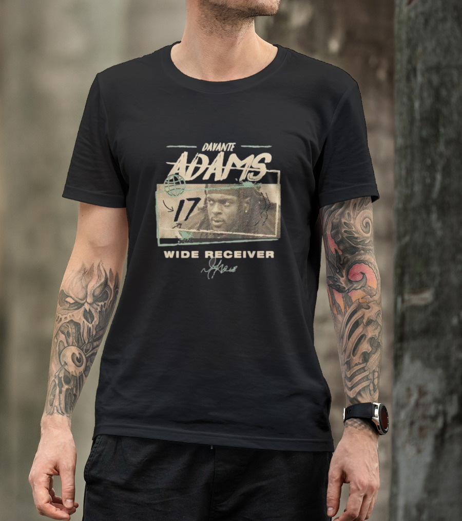 Davante Adams 17 Wide Receiver Signature T-Shirt