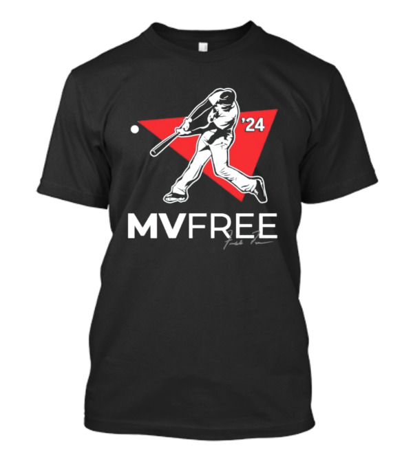 Freddie Freeman MVFree 2024 WS Signature Baseball T-Shirt