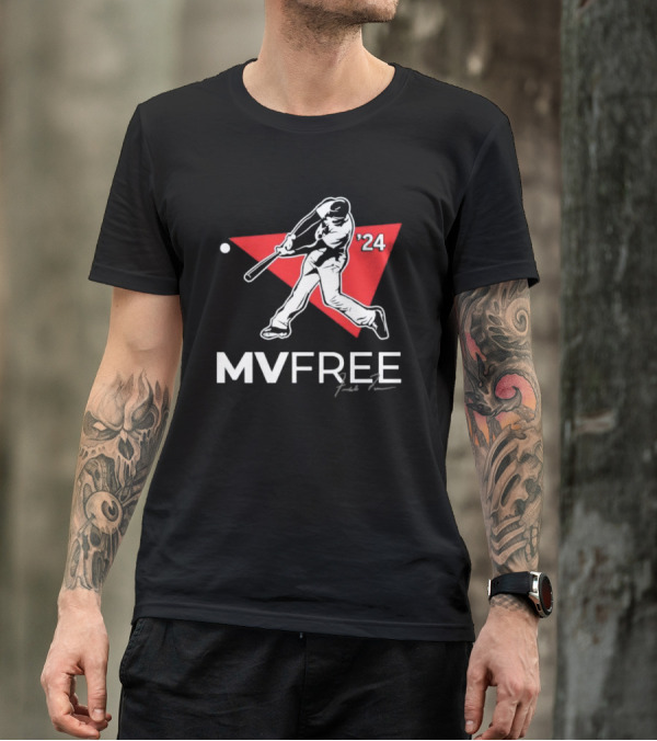 Freddie Freeman MVFree 2024 WS Signature Baseball T-Shirt
