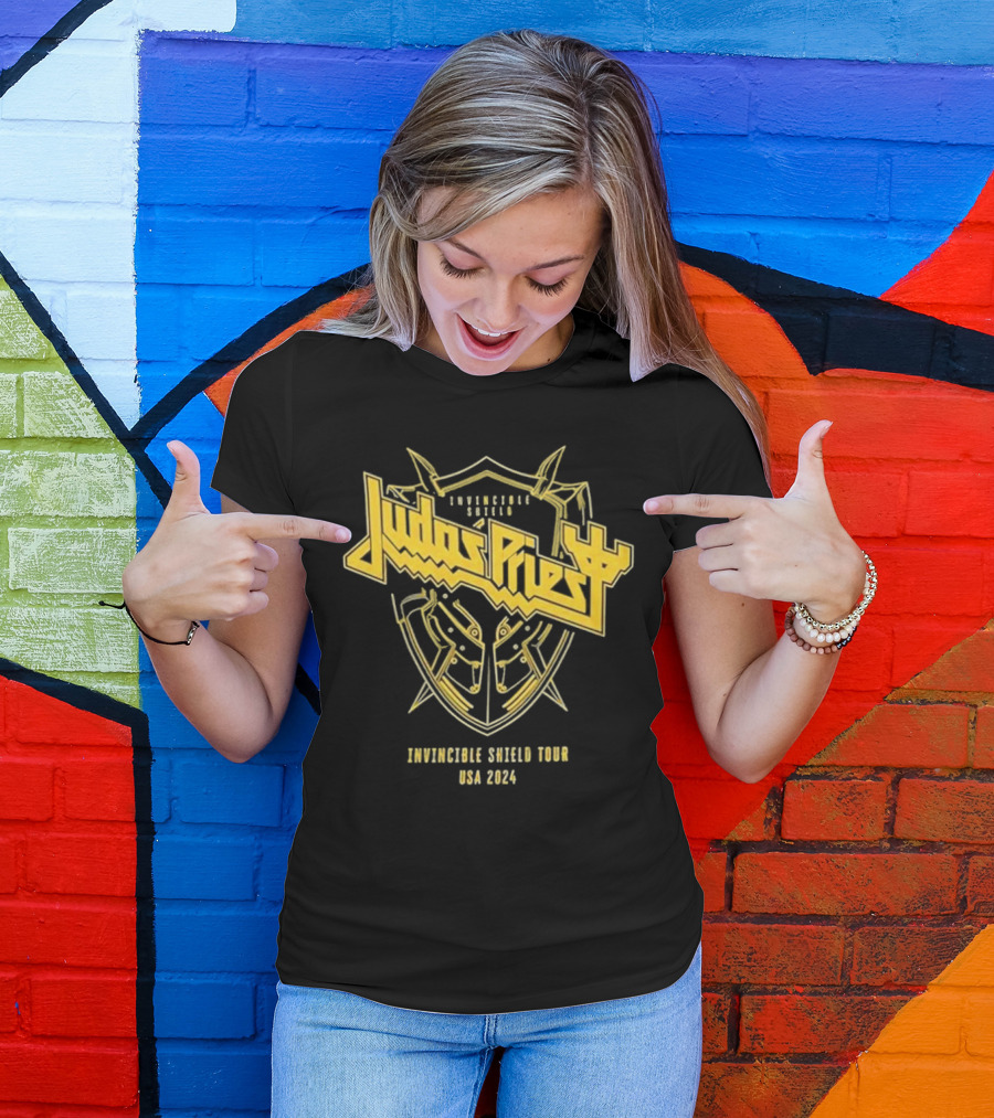 Judas Priest Invincible Shield Tour USA T-Shirt