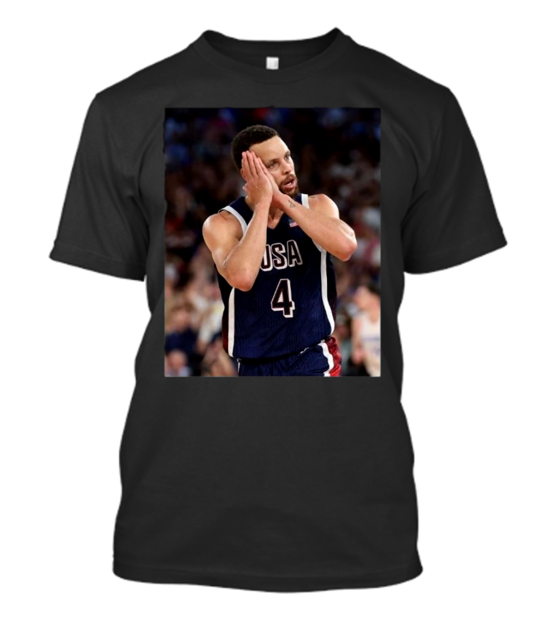USA Basketball Stephen Curry Night Night Paris T-Shirt