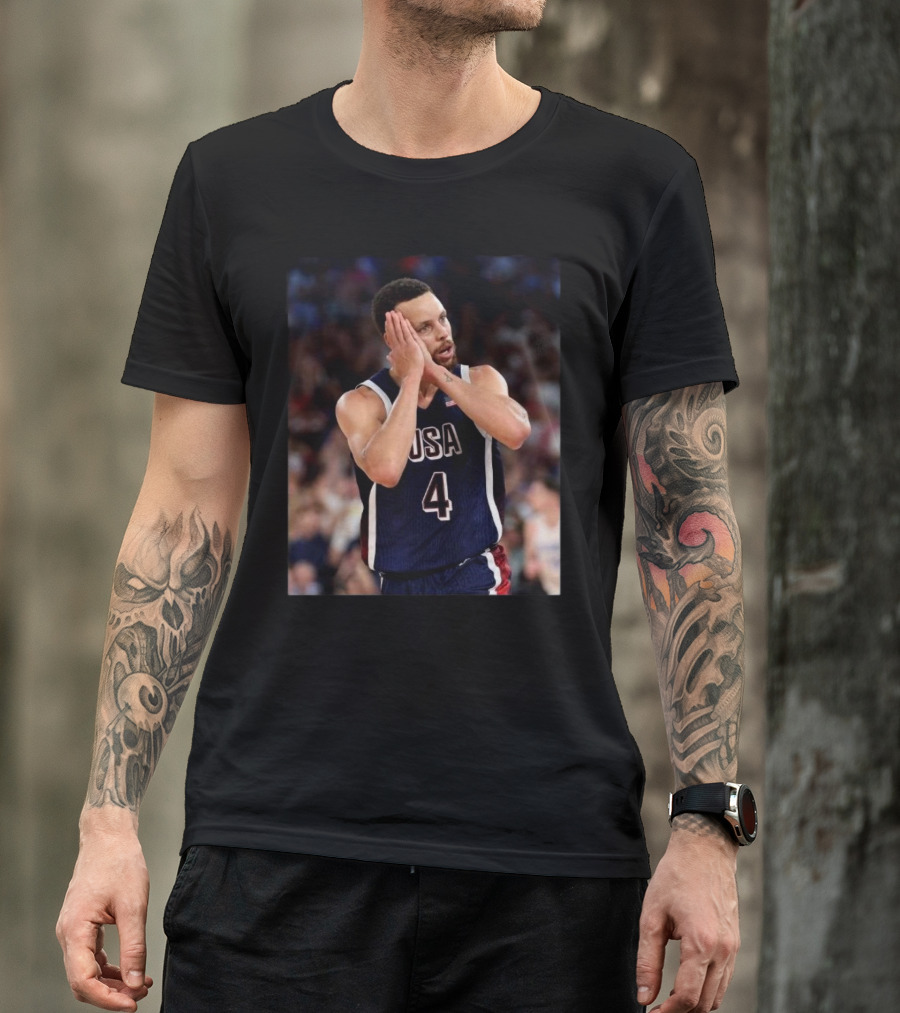 USA Basketball Stephen Curry Night Night Paris T-Shirt