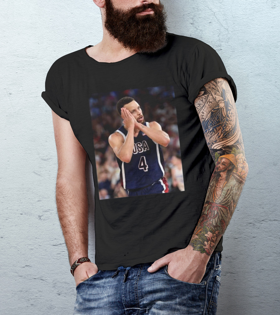 USA Basketball Stephen Curry Night Night Paris T-Shirt