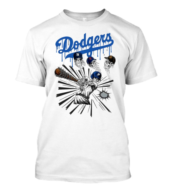 Dodgers Skeleton Baseball Champions Defeat Yankees Mets Padres 2024 World Series T-Shirt