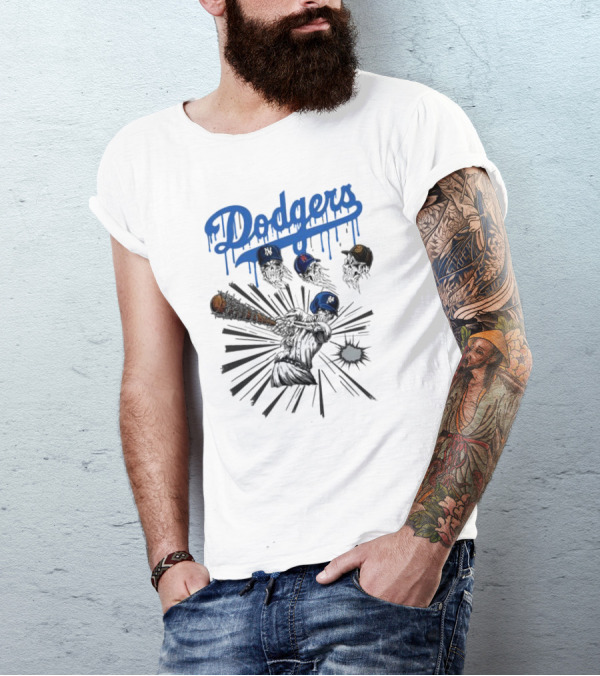 Dodgers Skeleton Baseball Champions Defeat Yankees Mets Padres 2024 World Series T-Shirt