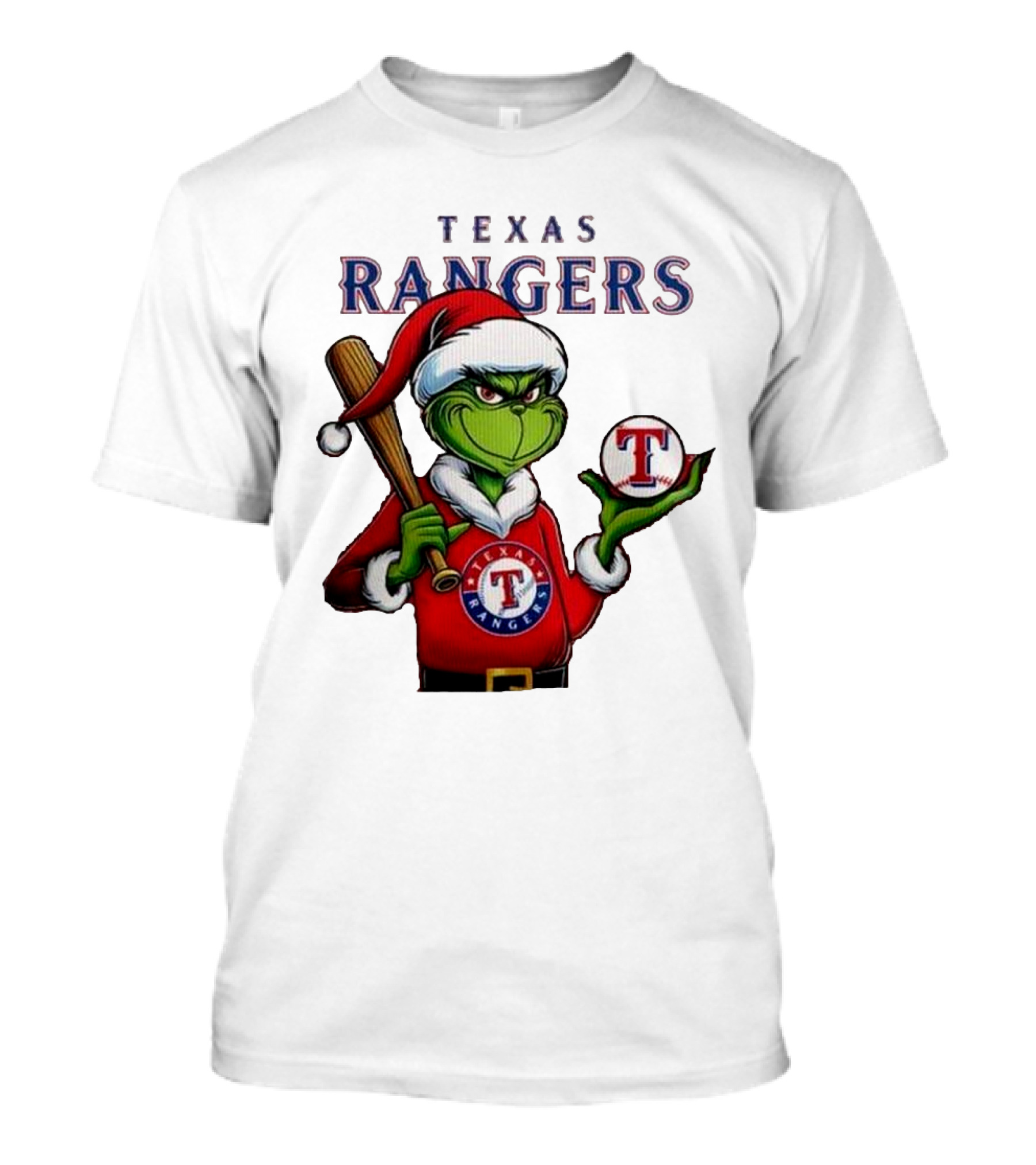 Texas Rangers Grinch Christmas 2024 MLB Grinchmas T-Shirt