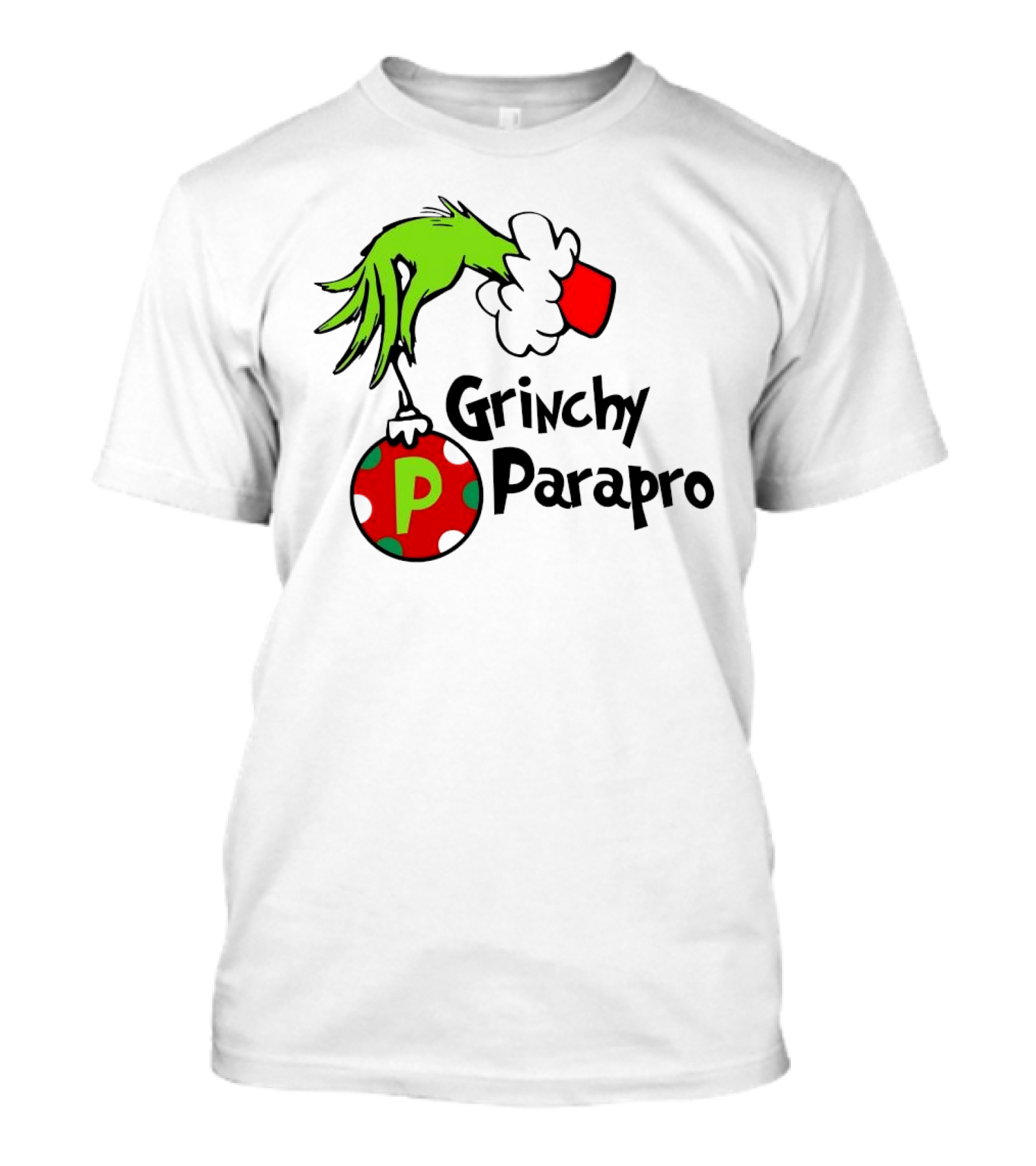 Grinchy Parapro Christmas 2024 Hand Holding T-Shirt