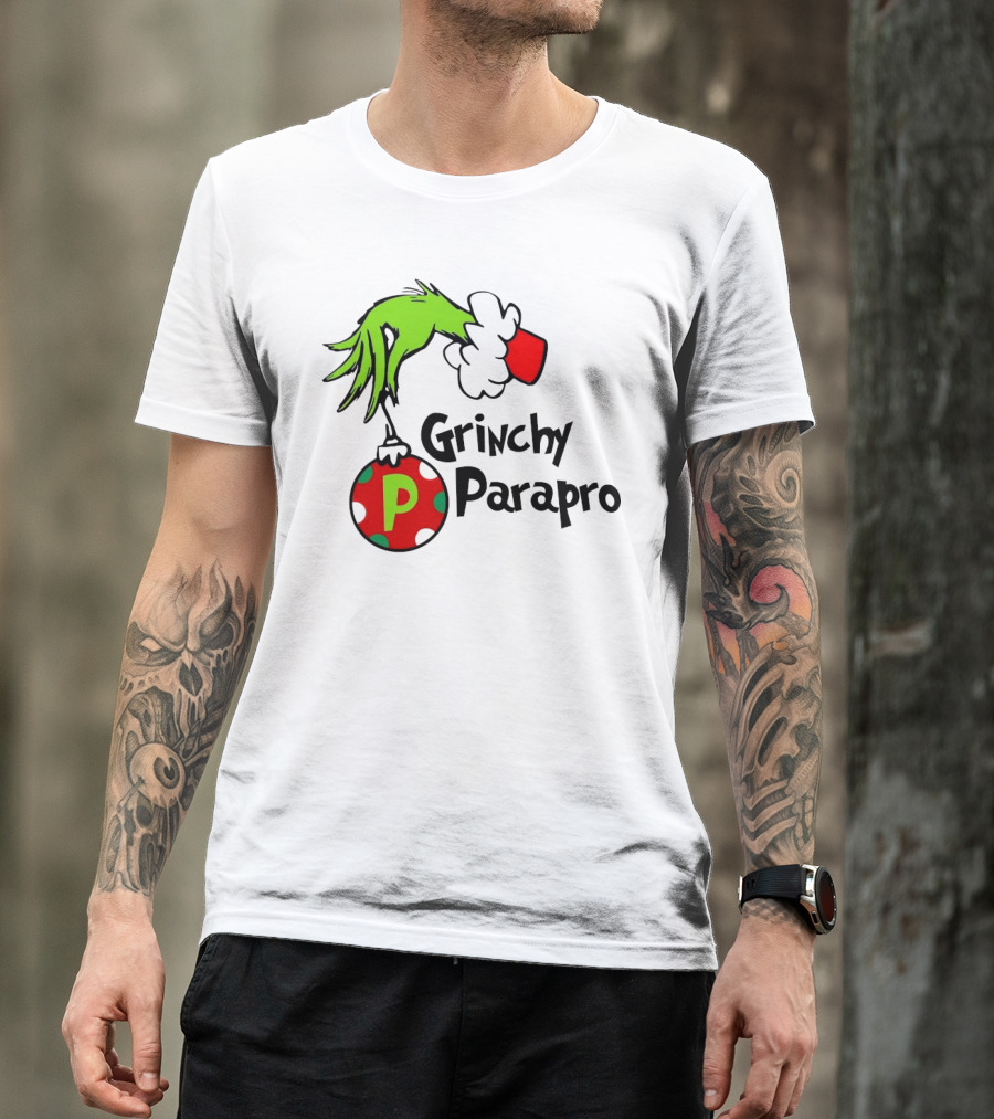 Grinchy Parapro Christmas 2024 Hand Holding T-Shirt