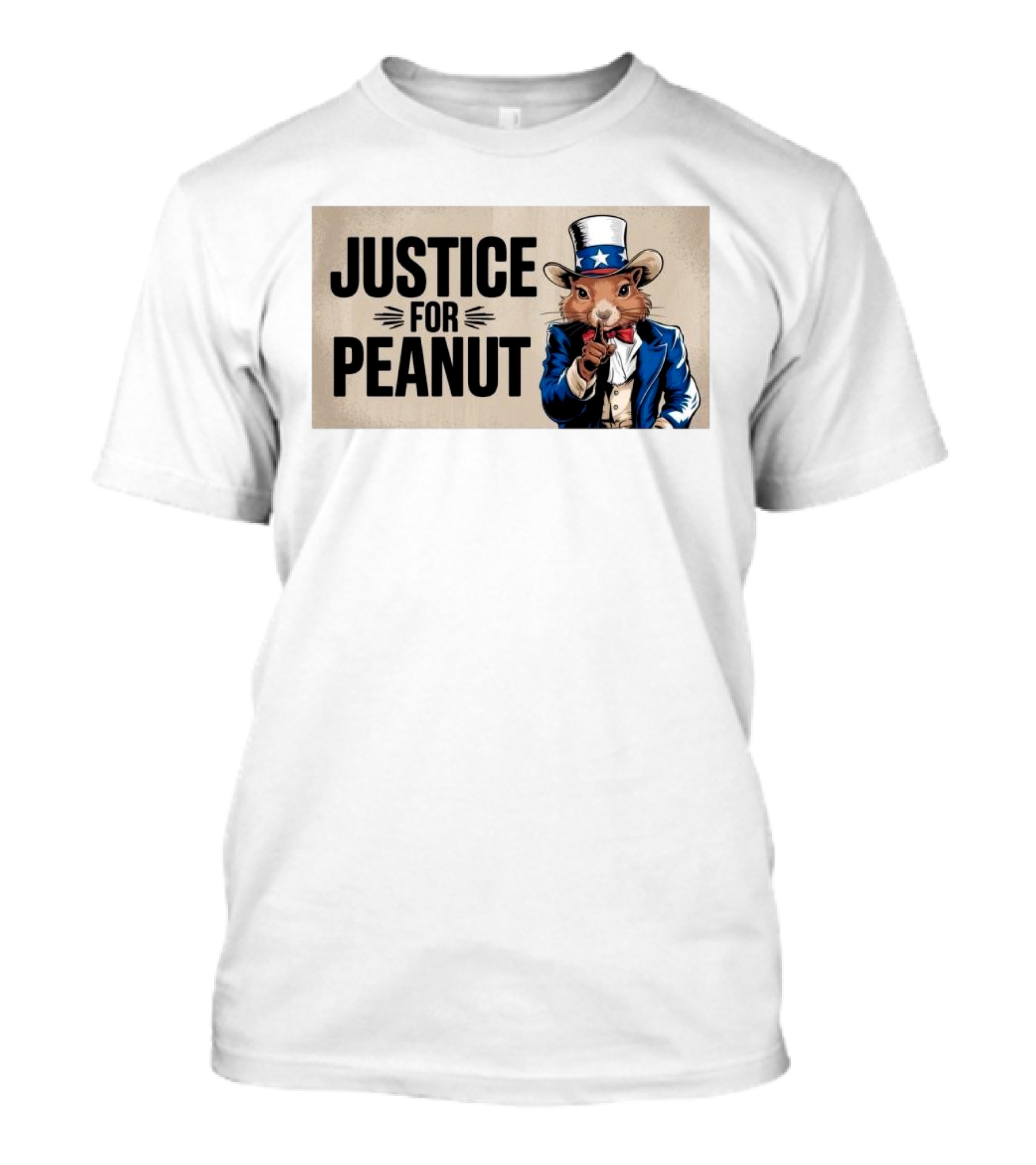 Justice For Peanut The Squirrel 2024 Uncle Sam T-Shirt