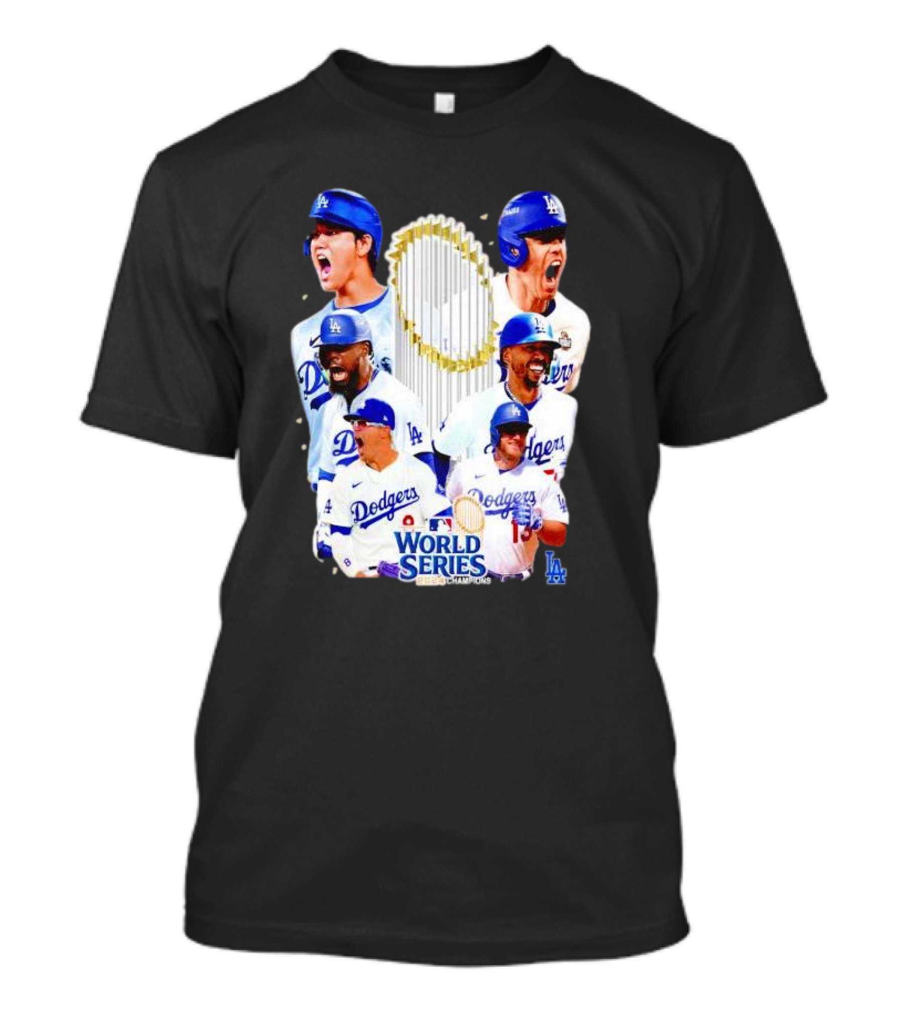 LA Dodgers World Series Champions 2024 Players Collage Dodgers Team T-Shirt