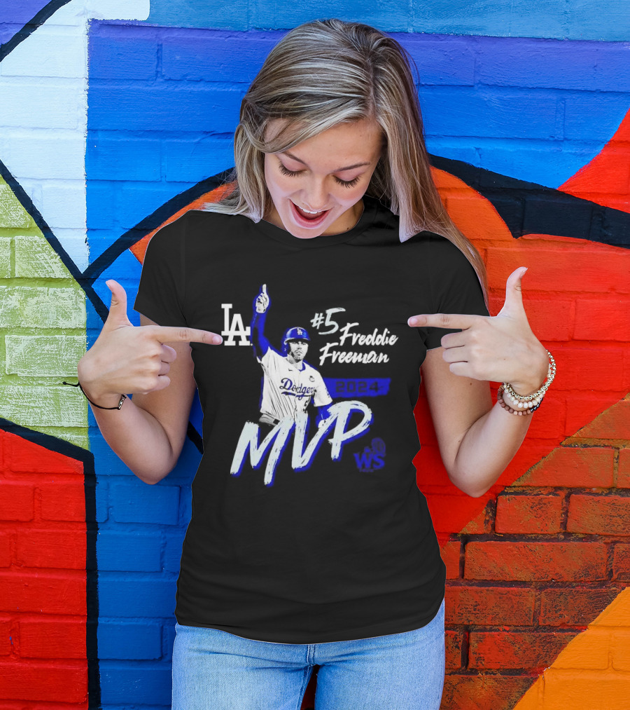 LA Dodgers #5 Freddie Freeman 2024 WS MVP T-Shirt