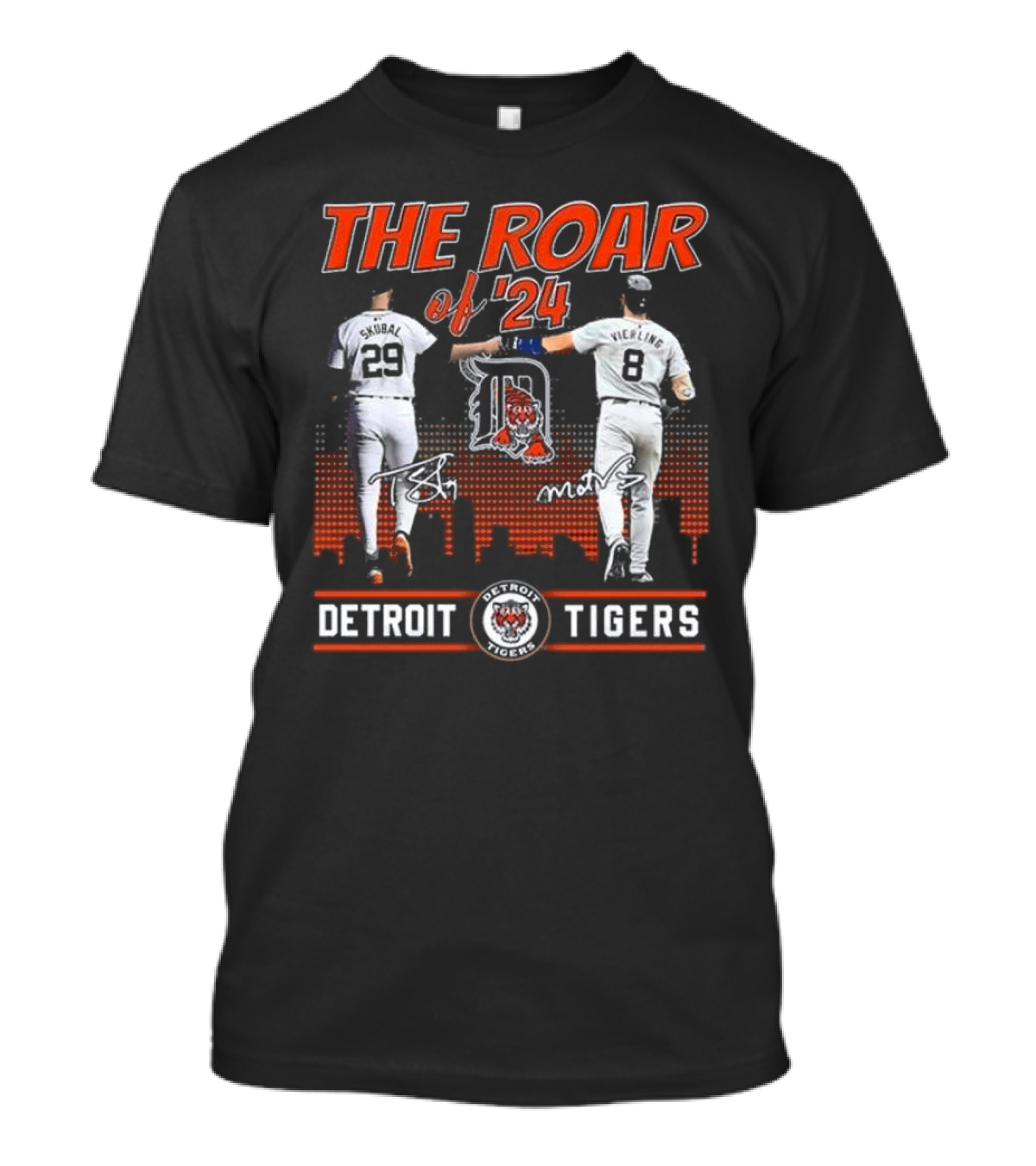 The Roar Of '24 Skubal Vierling Detroit Tigers Signatures T-Shirt