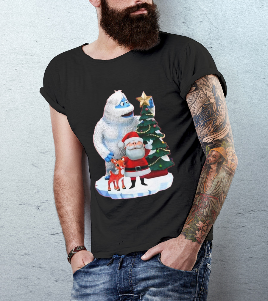 Bumble Rudolph Santa Christmas Tree Exclusive Rudolph The Red Nosed Reindeer T-Shirt