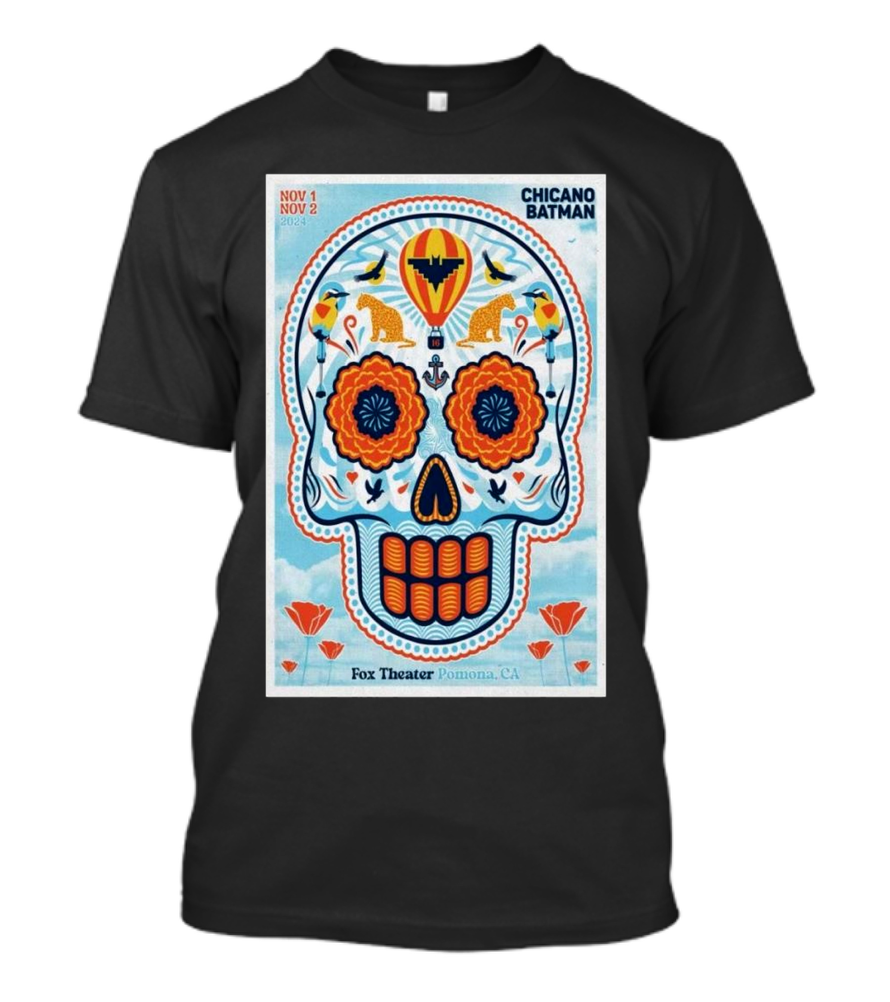 Chicano Batman Dia De Los Muertos Fox Theater Pomona November 1-2 T-Shirt