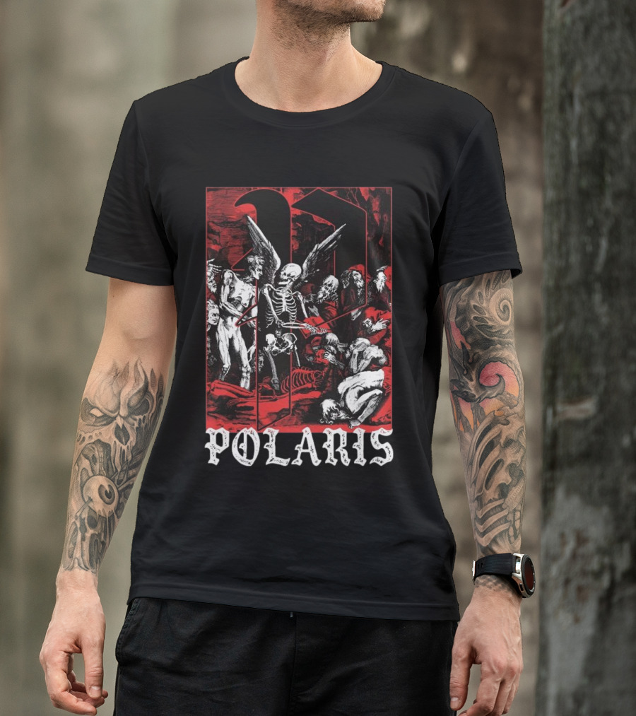 Down Right Merch Polaris Skeleton Scene T-Shirt