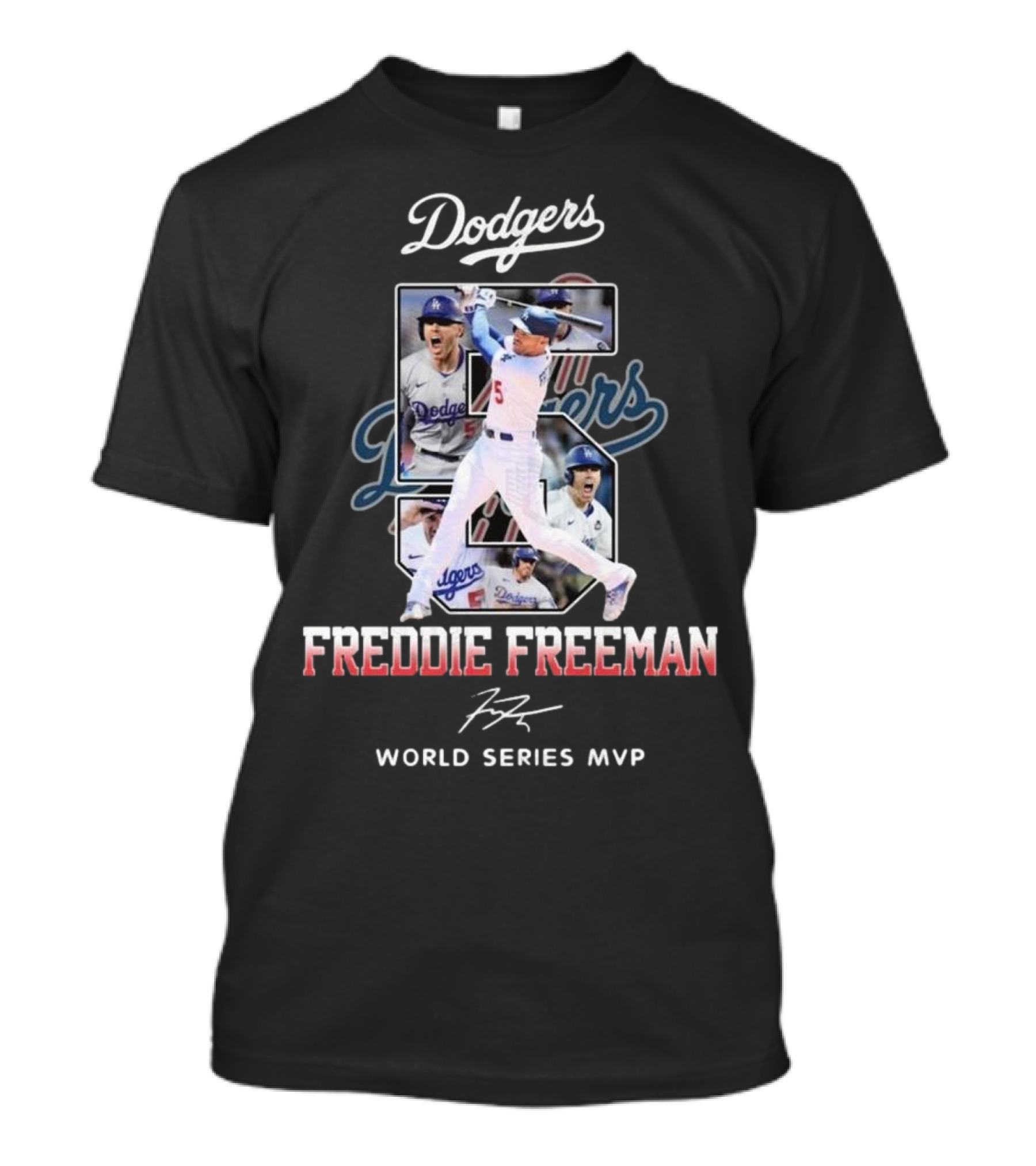 Dodgers Freddie Freeman World Series MVP Signature T-Shirt
