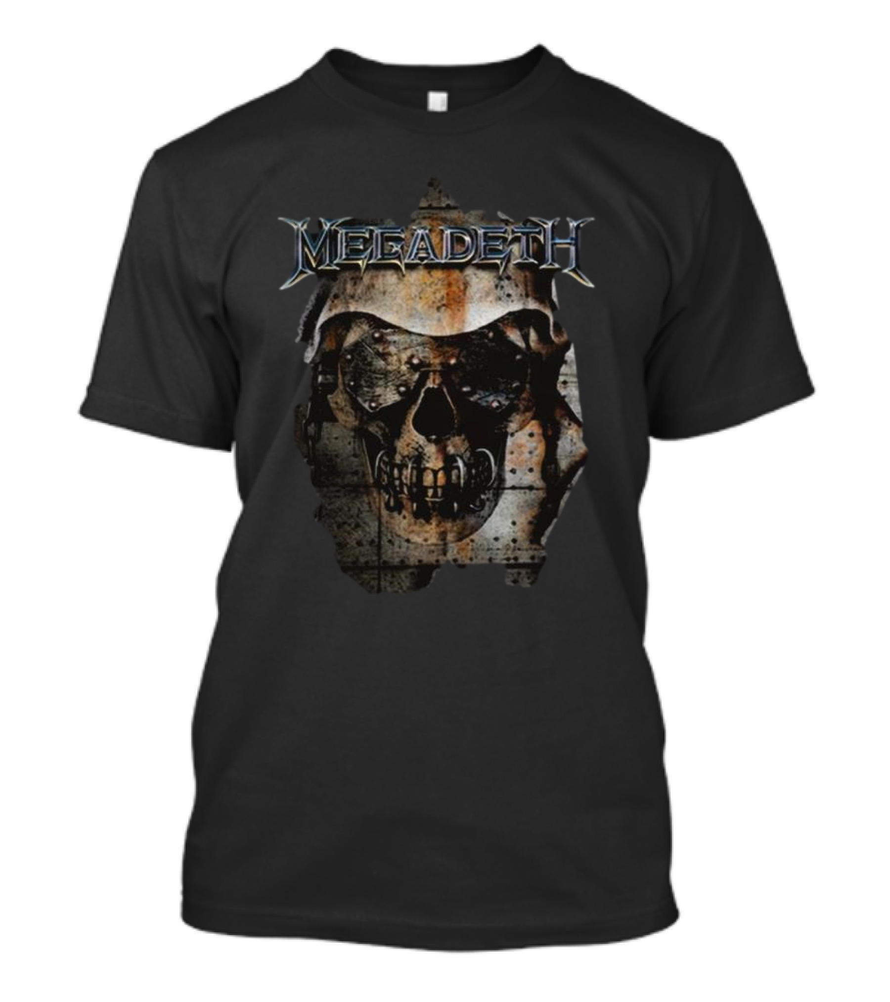 Megadeth Ripped Vic Skull T-Shirt