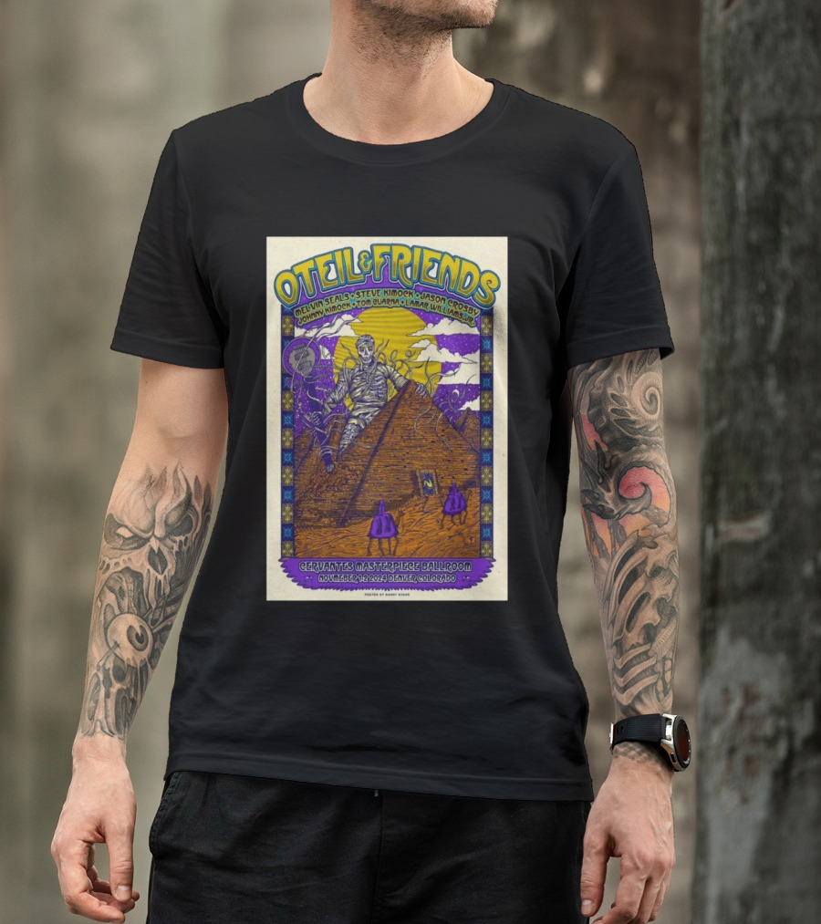 Oteil And Friends Denver Event 1-2 Nov 2024 Cervantes Masterpiece Ballroom Tour Featuring Melvin Seals, Steve Kimock, Jason Crosby, Johnny Kimock, John Gumby, Lamar Williams Jr T-Shirt