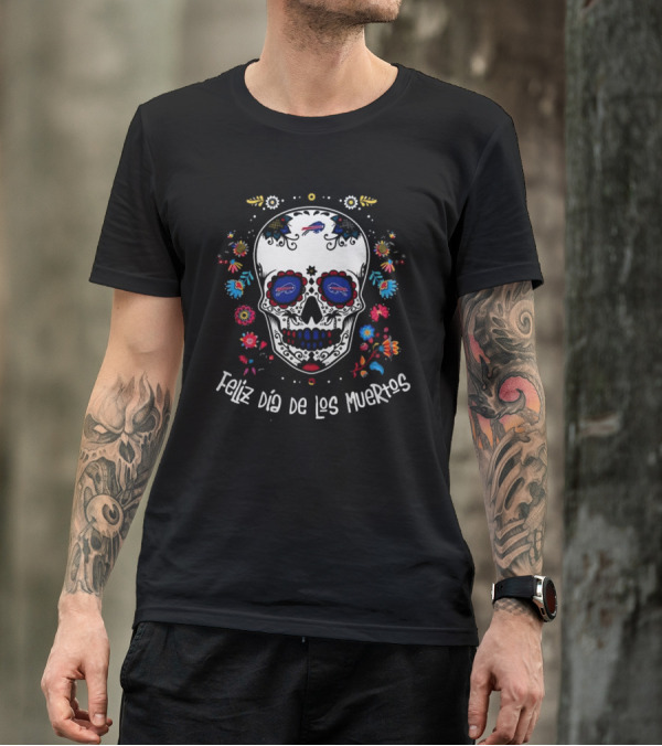 Buffalo Bills Feliz Dia De Los Muertos T-Shirt