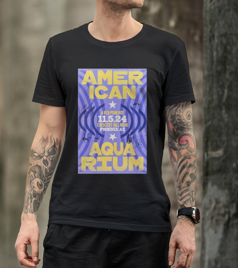 American Aquarium And Ken Pomeroy 11.5.24 Crescent Ballroom Phoenix AZ T-Shirt