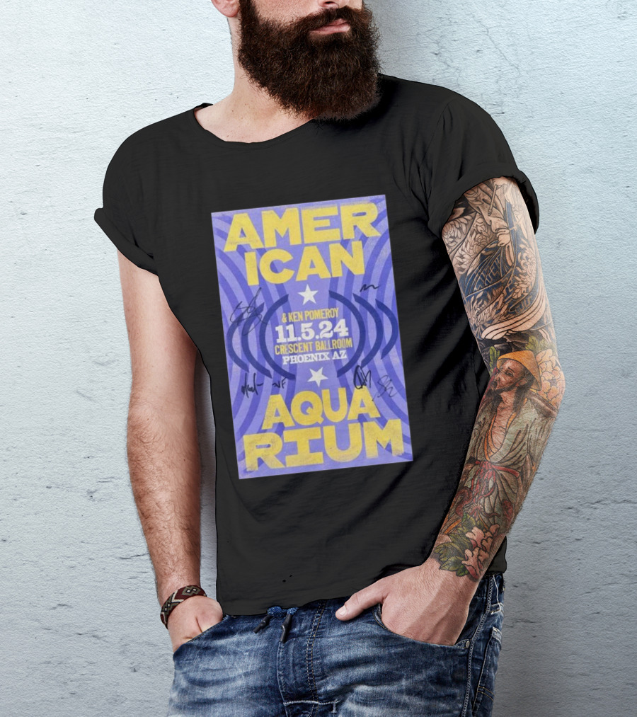 American Aquarium And Ken Pomeroy 11.5.24 Crescent Ballroom Phoenix AZ T-Shirt