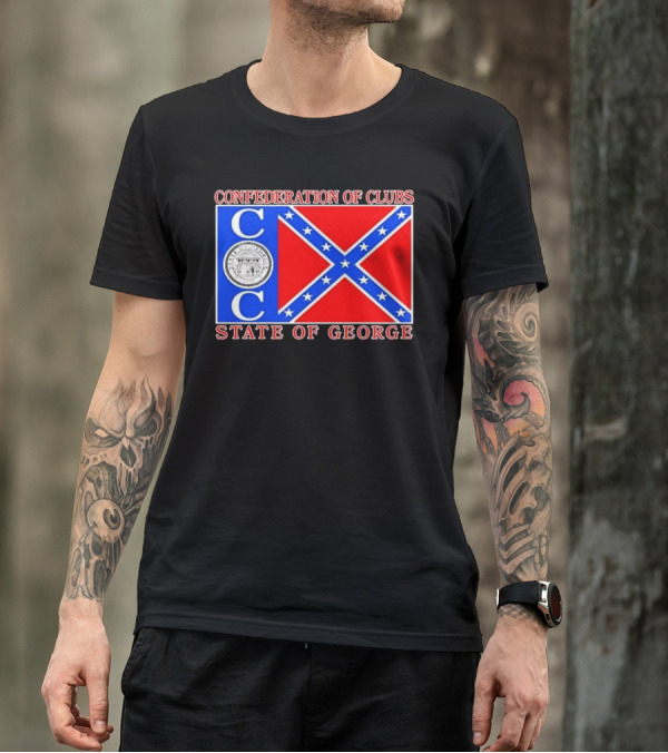 Confederation Of Clubs State Of George Flag With Seal T-Shirt