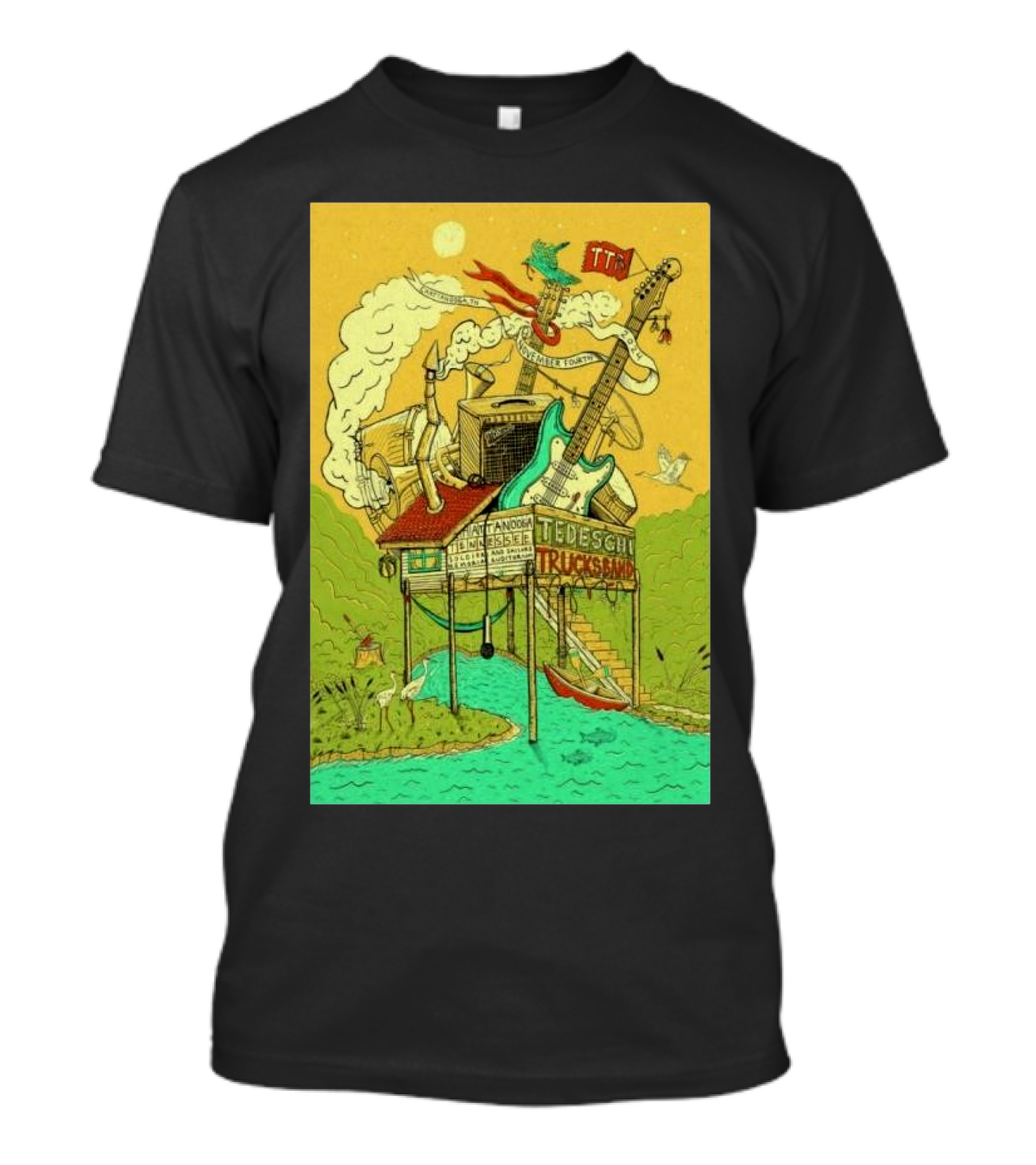Tedeschi Trucks Band Event Chattanooga TN 04 Nov 2024 Guitar T-Shirt
