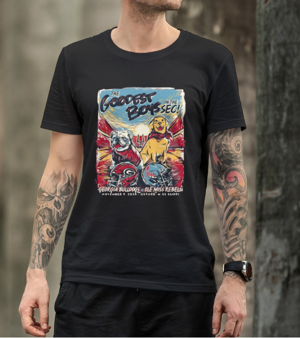 The Goodest Boys In The SEC Georgia Bulldogs Vs Ole Miss Rebels November 9 2024 Oxford Mississippi T-Shirt