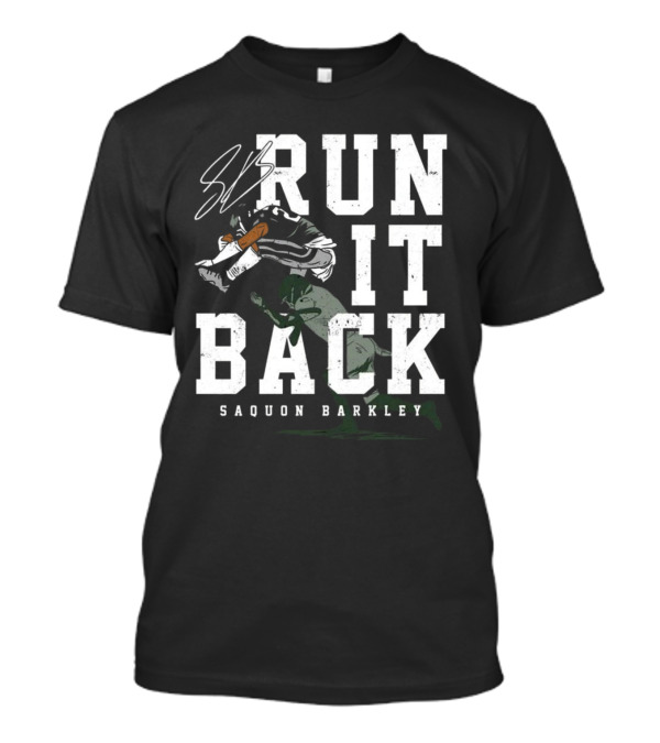 Saquon Barkley Run It Back 2024 Hurdle Over Jaguars T-Shirt