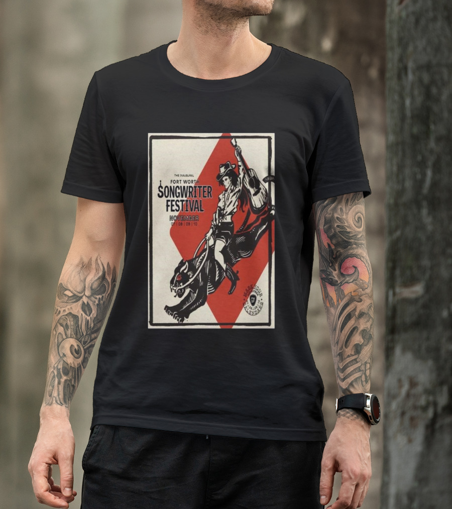 Fort Worth Songwriter Festival Southside Preservation Hall Nov 7-10 2024 Tour T-Shirt