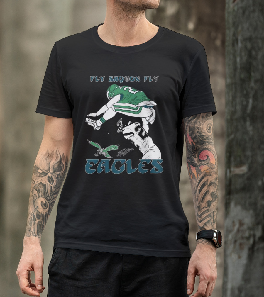 Fly Saquon Fly Eagles T-Shirt