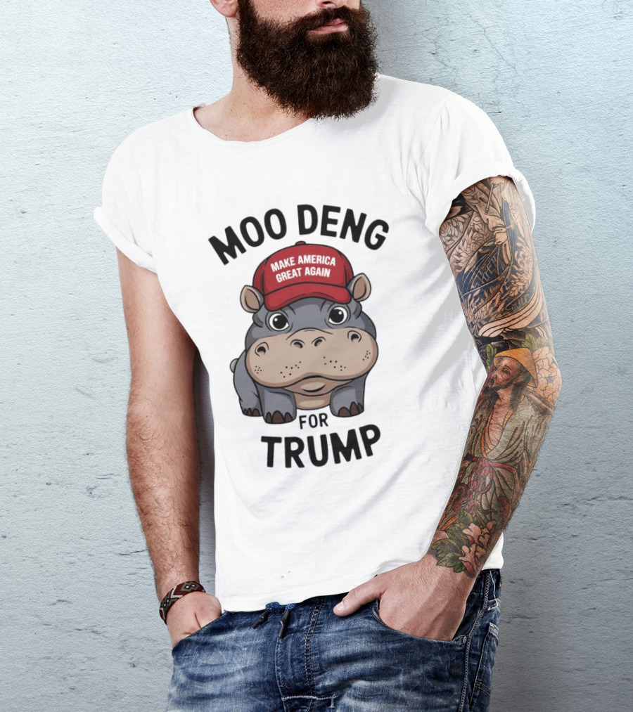 Moo Deng Make America Great Again Trump T-Shirt