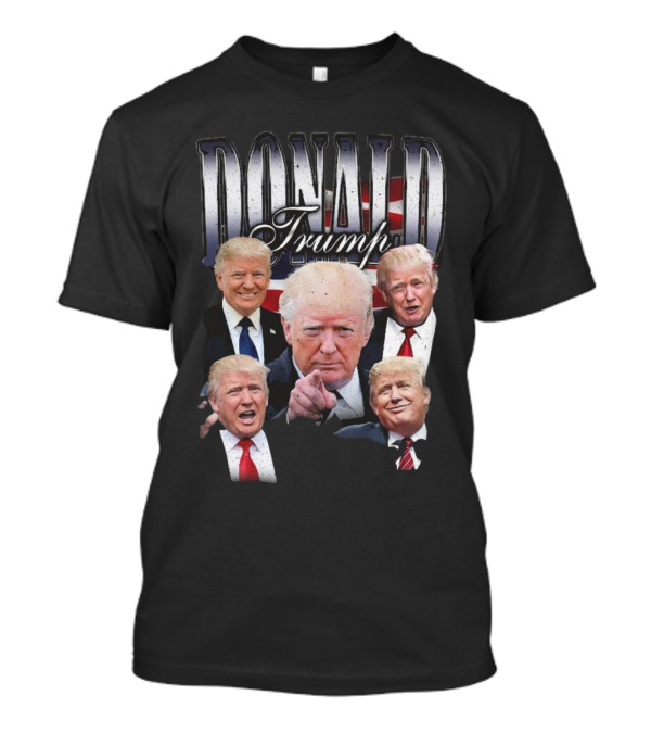 Donald Trump Vintage Bootleg Five Portraits T-Shirt