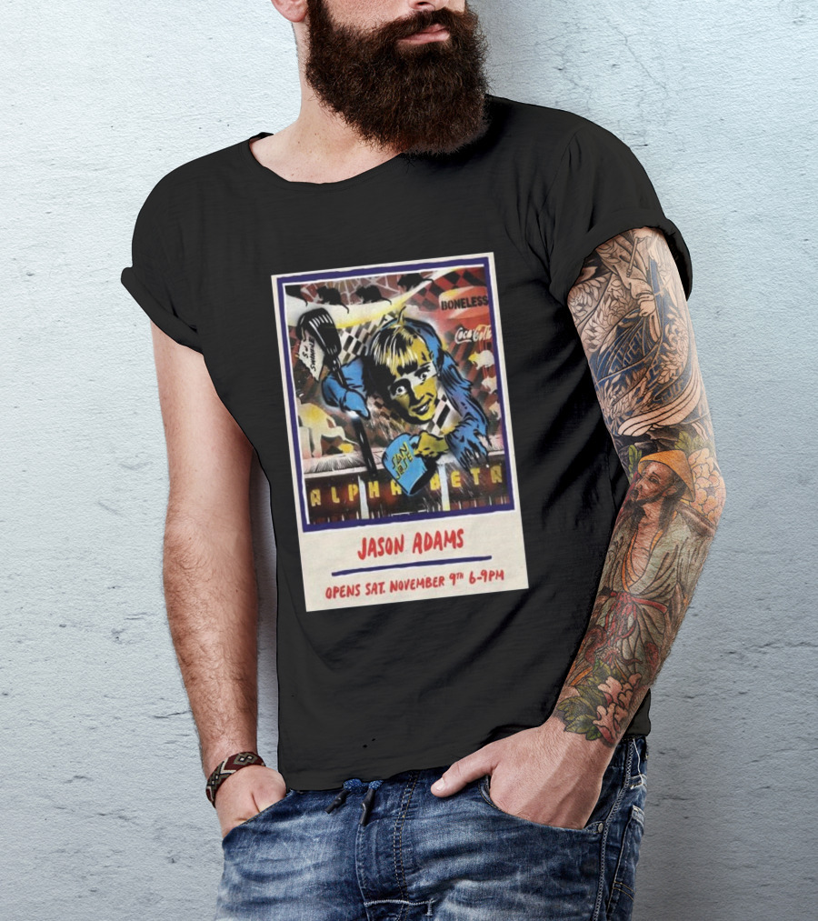 Jason Adams San Francisco CA November 9 2024 Alpha Beta Boneless Coca-Cola Van Life T-Shirt