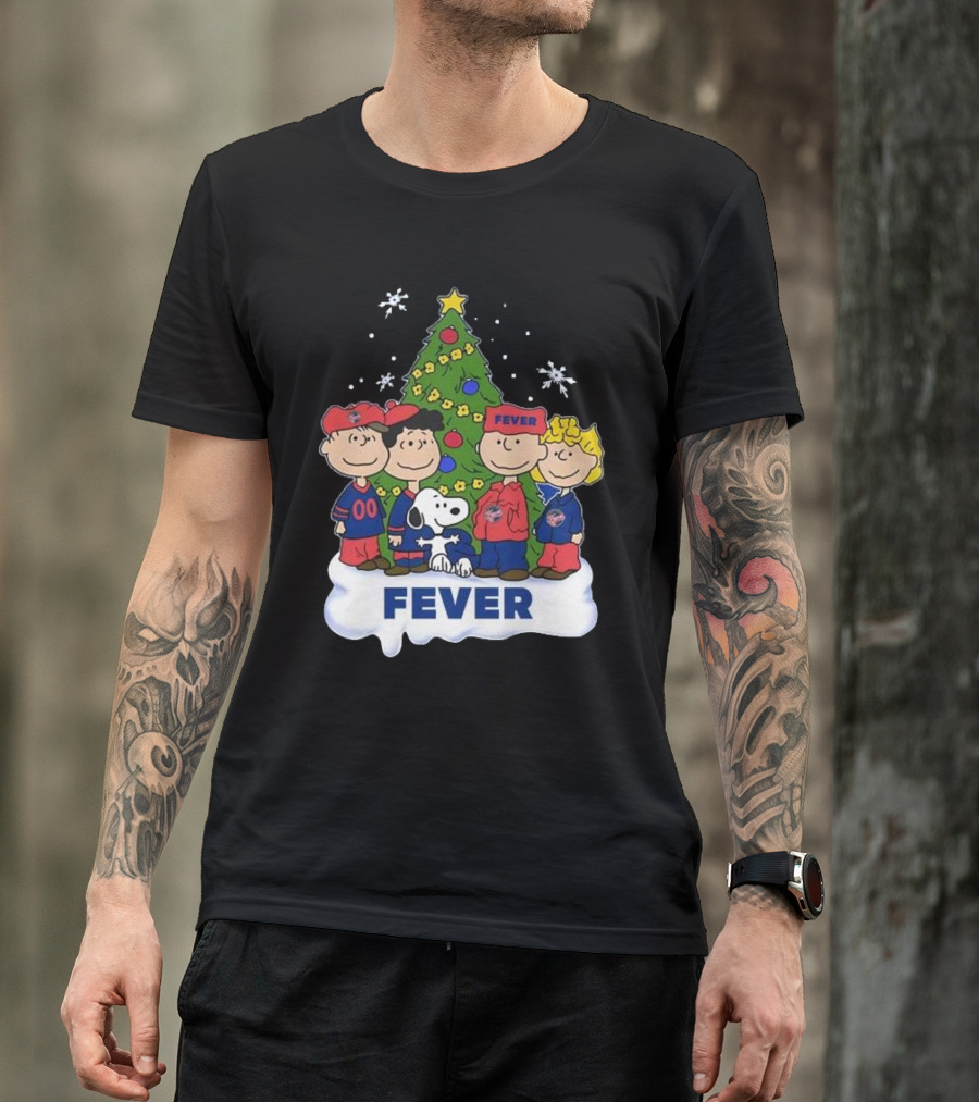 Snoopy And Friends Fever Christmas Tree Celebration T-Shirt