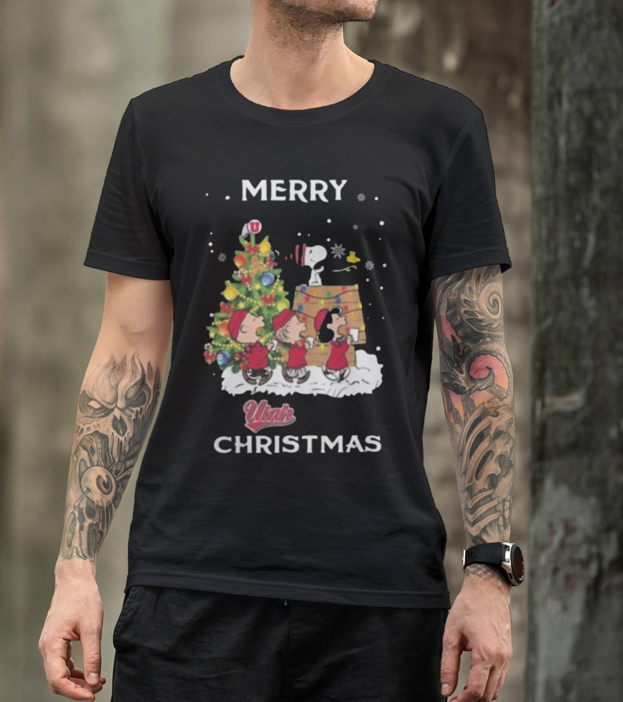 Merry Utah Christmas 2024 Snoopy And Friends T-Shirt