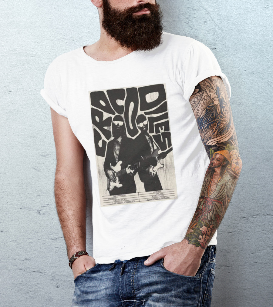 Crocodiles Bad Vibrations Tour Live Luxury Apartments Nov 18 2024 Moth Club London UK T-Shirt
