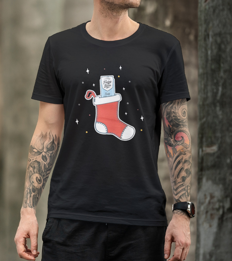 Friday Beers Christmas Stocking T-Shirt