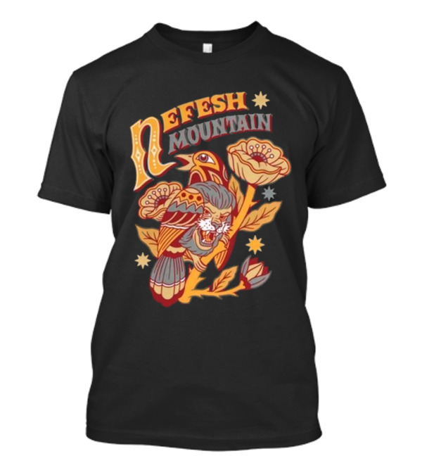 Nefesh Mountain Vibrant Sparrow And Fierce Lion Floral Harmony T-Shirt