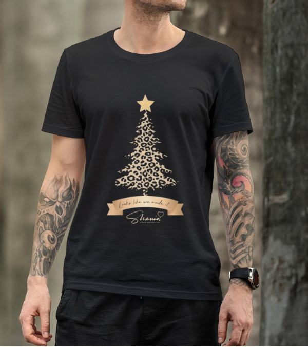 Shania Twain Foundation Leopard Christmas Tree Looks Like We Made It T-Shirt