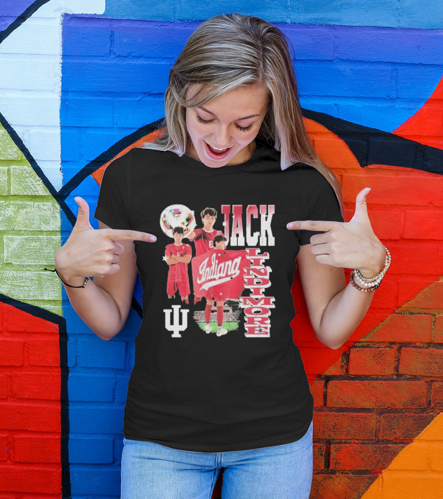 Jack Lindimore Indiana Hoosiers Soccer Retro Player T-Shirt