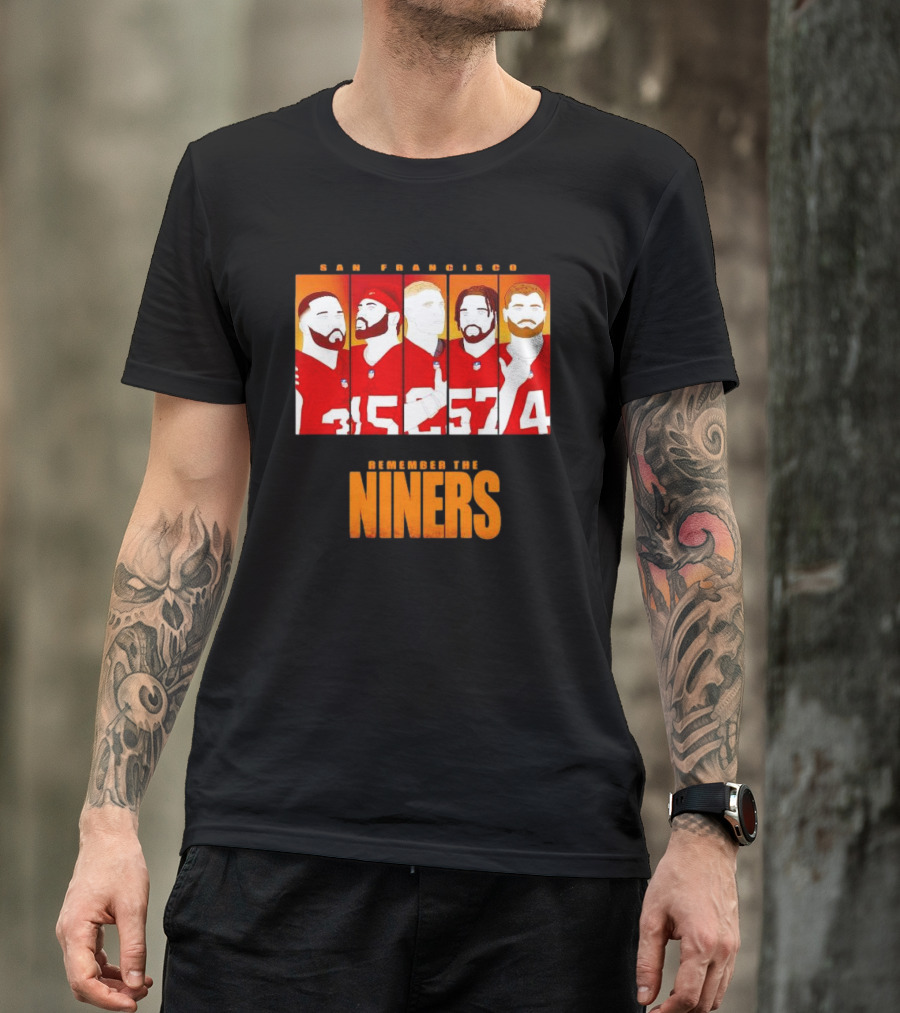 San Francisco 49ers Remember The Niners Players Red Jerseys T-Shirt
