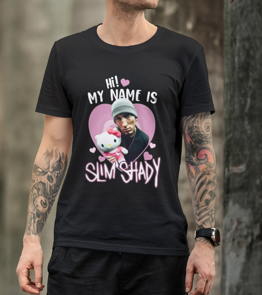 Hi My Name Is Slim Shady Eminem Hello Kitty T-Shirt
