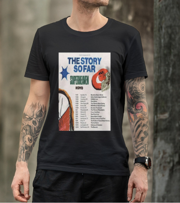 The Story So Far Superheaven Koyo Concert Tour T-Shirt